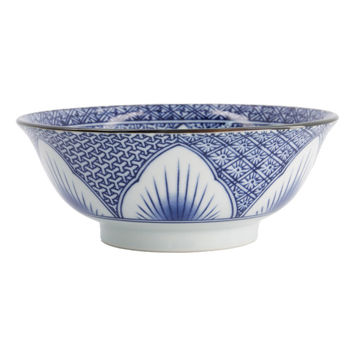 Lily Flower 20.5cm Porcelain Ramen Bowls