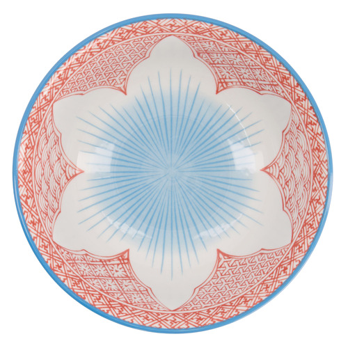 Lily Flower 20.5cm Porcelain Ramen Bowls