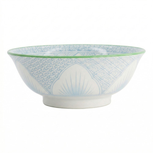 Lily Flower 20.5cm Porcelain Ramen Bowls