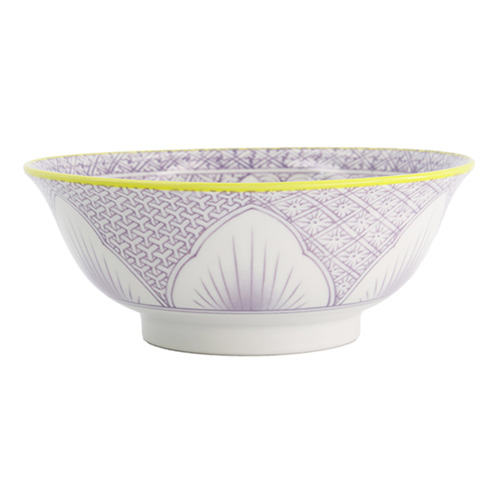 Lily Flower 20.5cm Porcelain Ramen Bowls