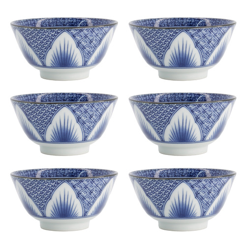 Lily Flower 13.5cm Porcelain Rice Bowls
