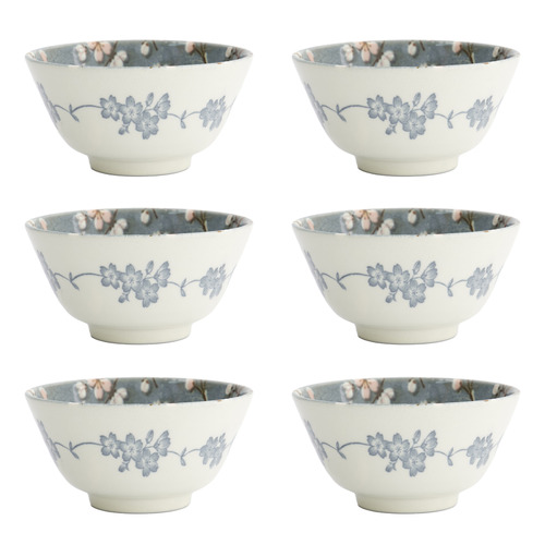 Fujisakura 12cm Porcelain Rice Bowls