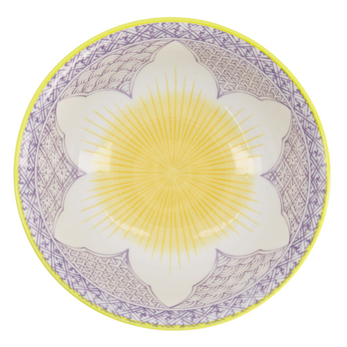 Lily Flower 20.5cm Porcelain Ramen Bowls