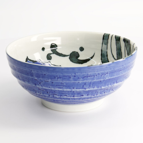 Seafood Snapper 19cm Porcelain Ramen Bowls