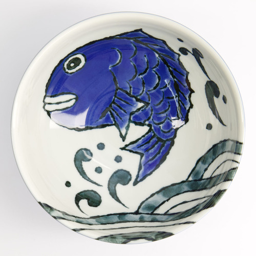 Seafood Snapper 19cm Porcelain Ramen Bowls