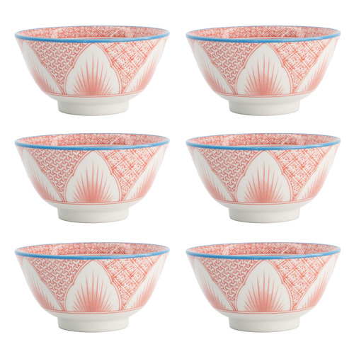 Lily Flower 13.5cm Porcelain Rice Bowls