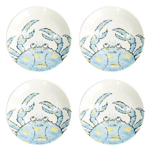 Seafood Crab 21.7cm Porcelain Deep Plates