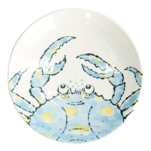 Seafood Crab 21.7cm Porcelain Deep Plates