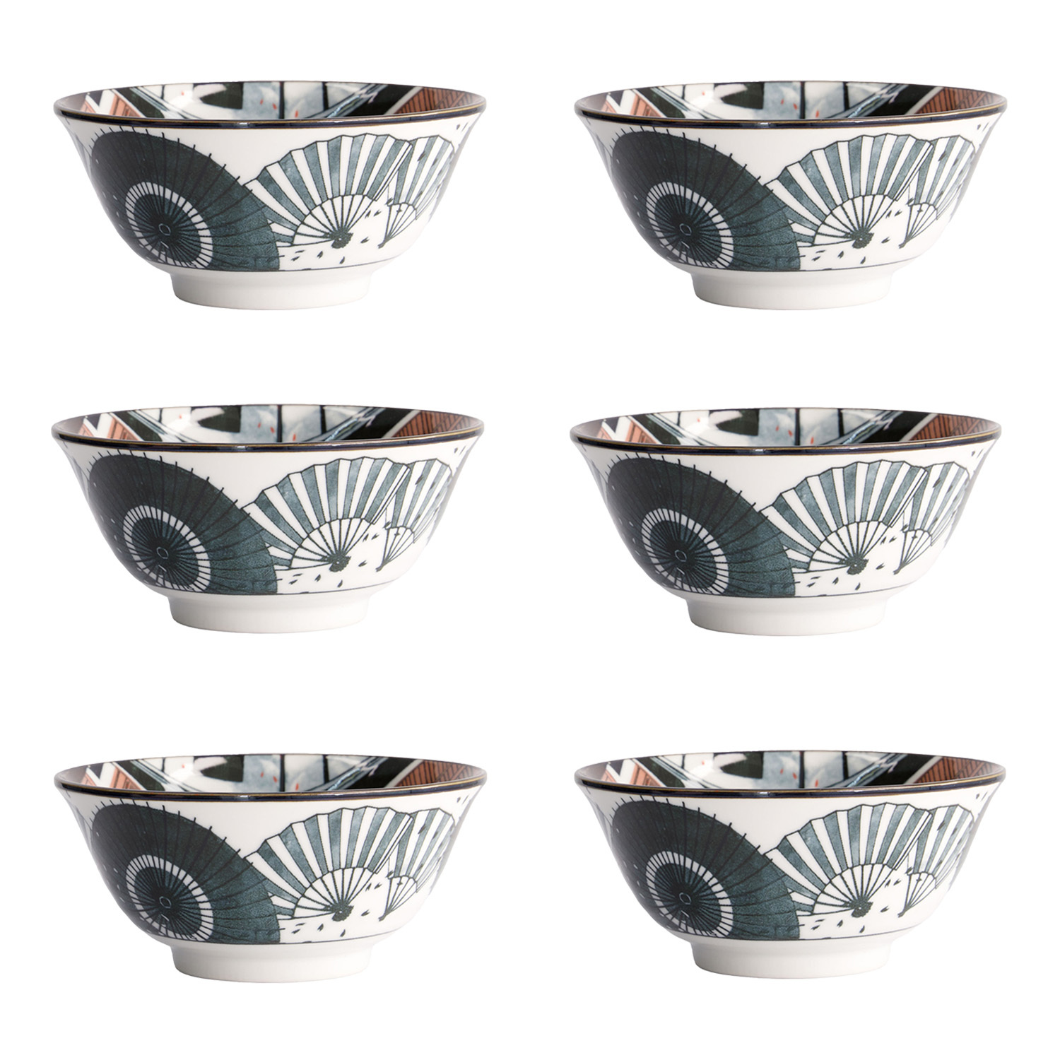 Asakusa Geisha Porcelain Bowls