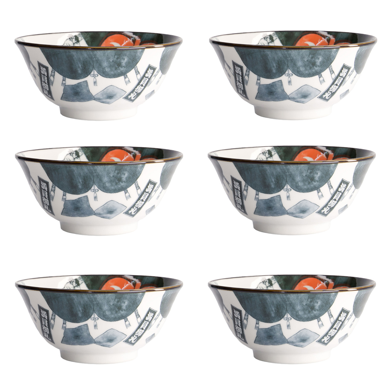 Asakusa Sumo Porcelain Bowls