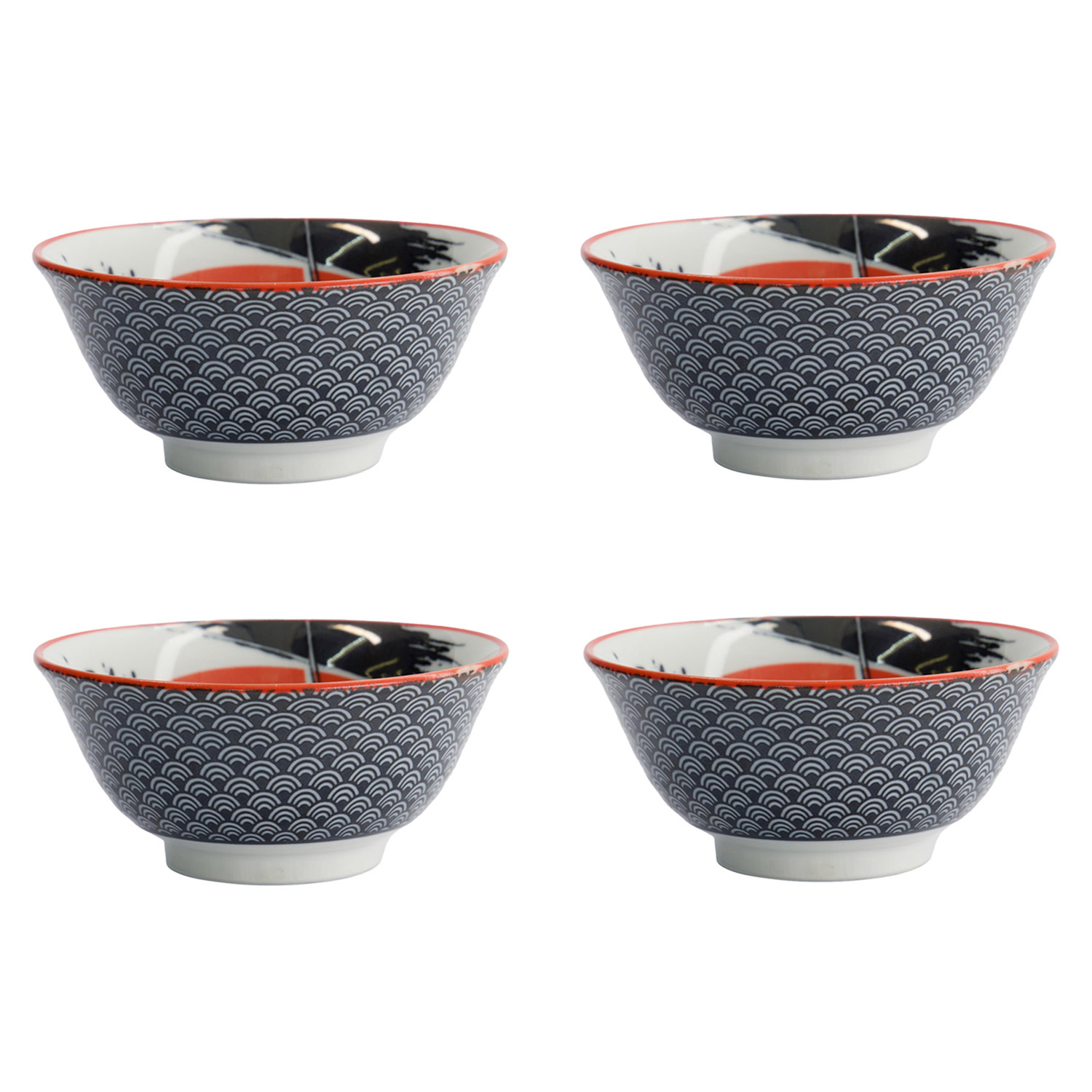 Asakusa Samurai Porcelain Bowls