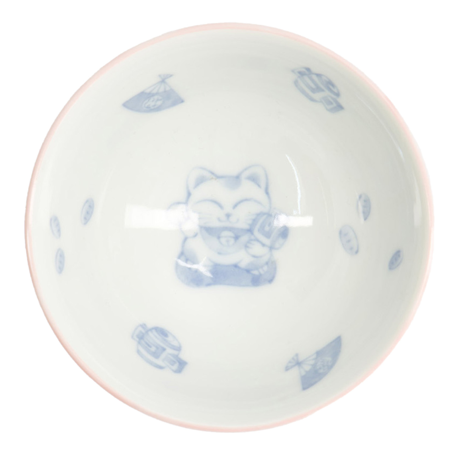 Kawaii Fortune Porcelain Rice Bowls