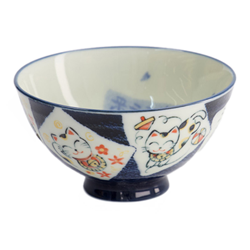 Kawaii Card Porcelain Rice Bowls