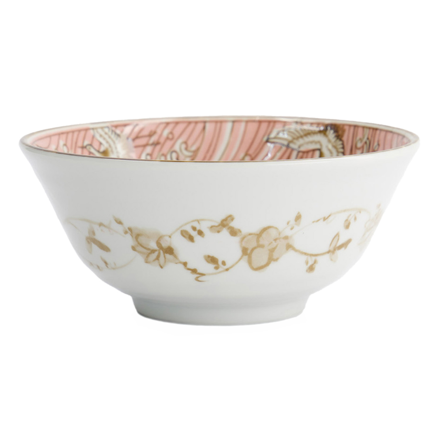 Pink Crane Porcelain Tayo Bowls