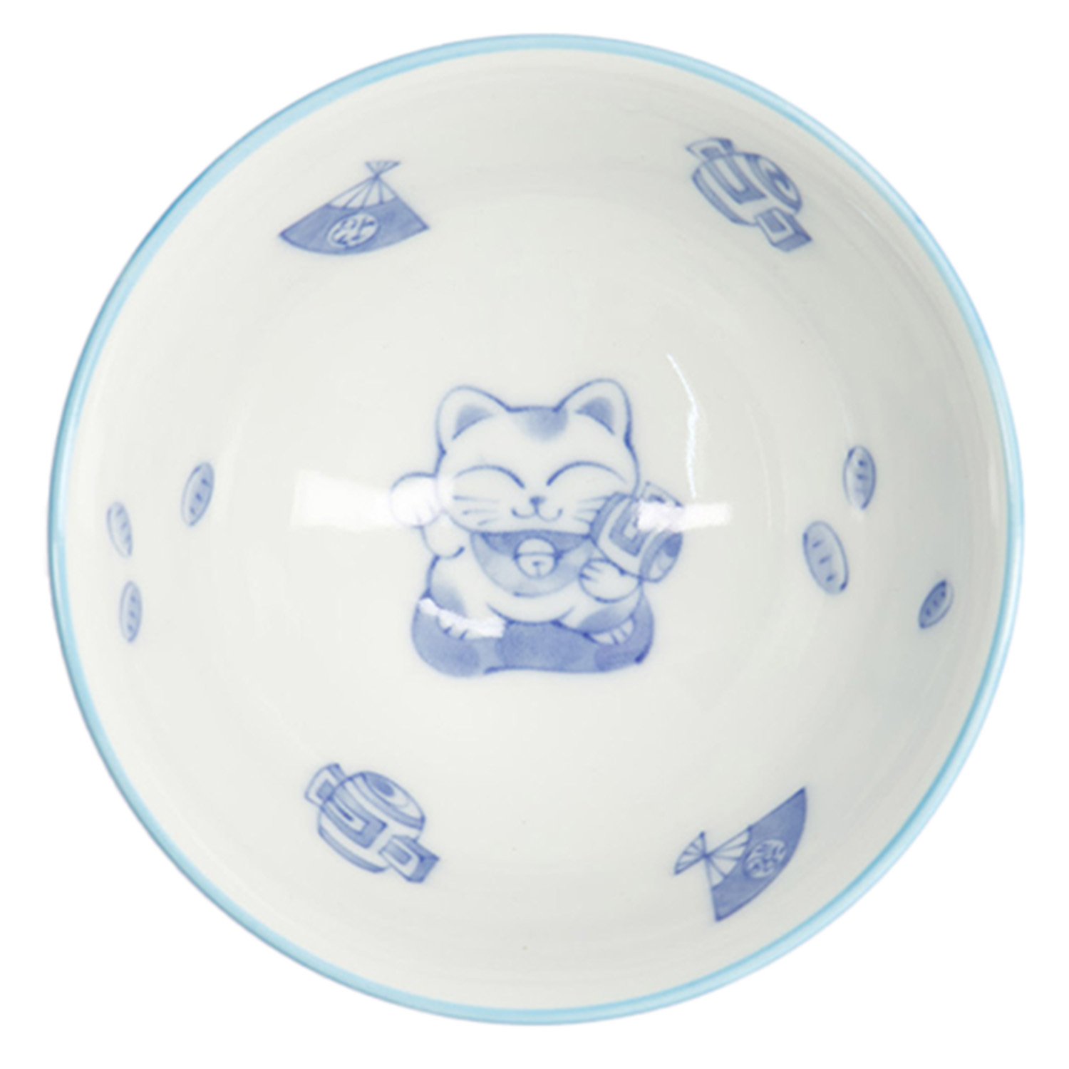 Kawaii Fortune Porcelain Rice Bowls