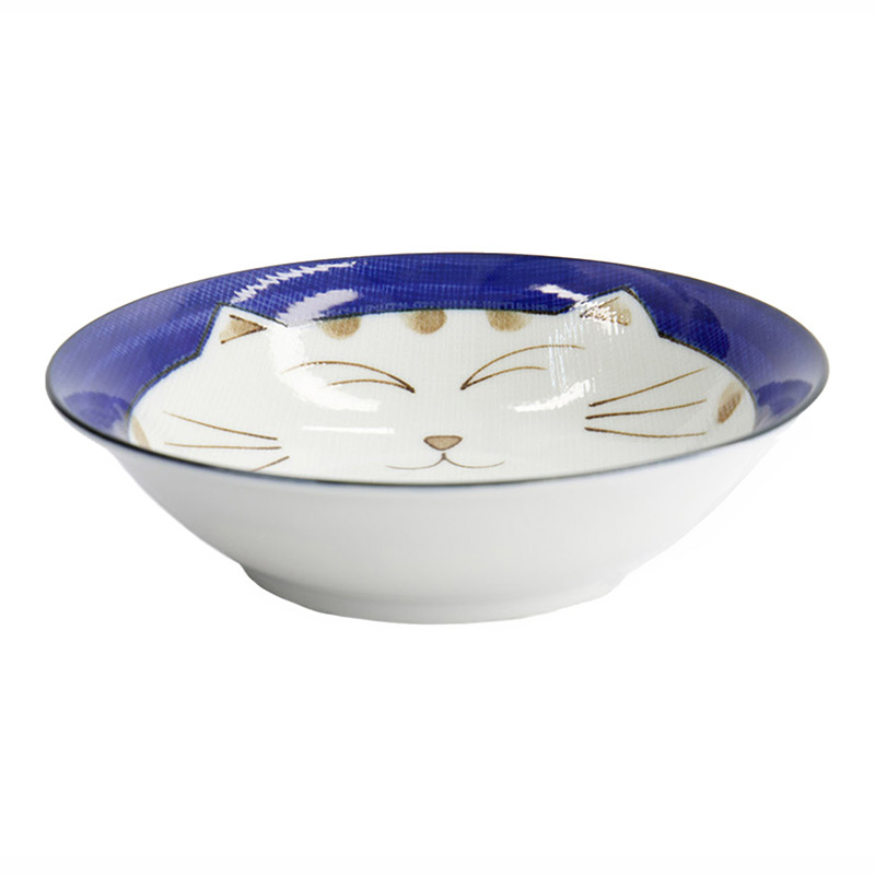 Kawaii Neko Cat 16.5 x 5cm Porcelain Bowls
