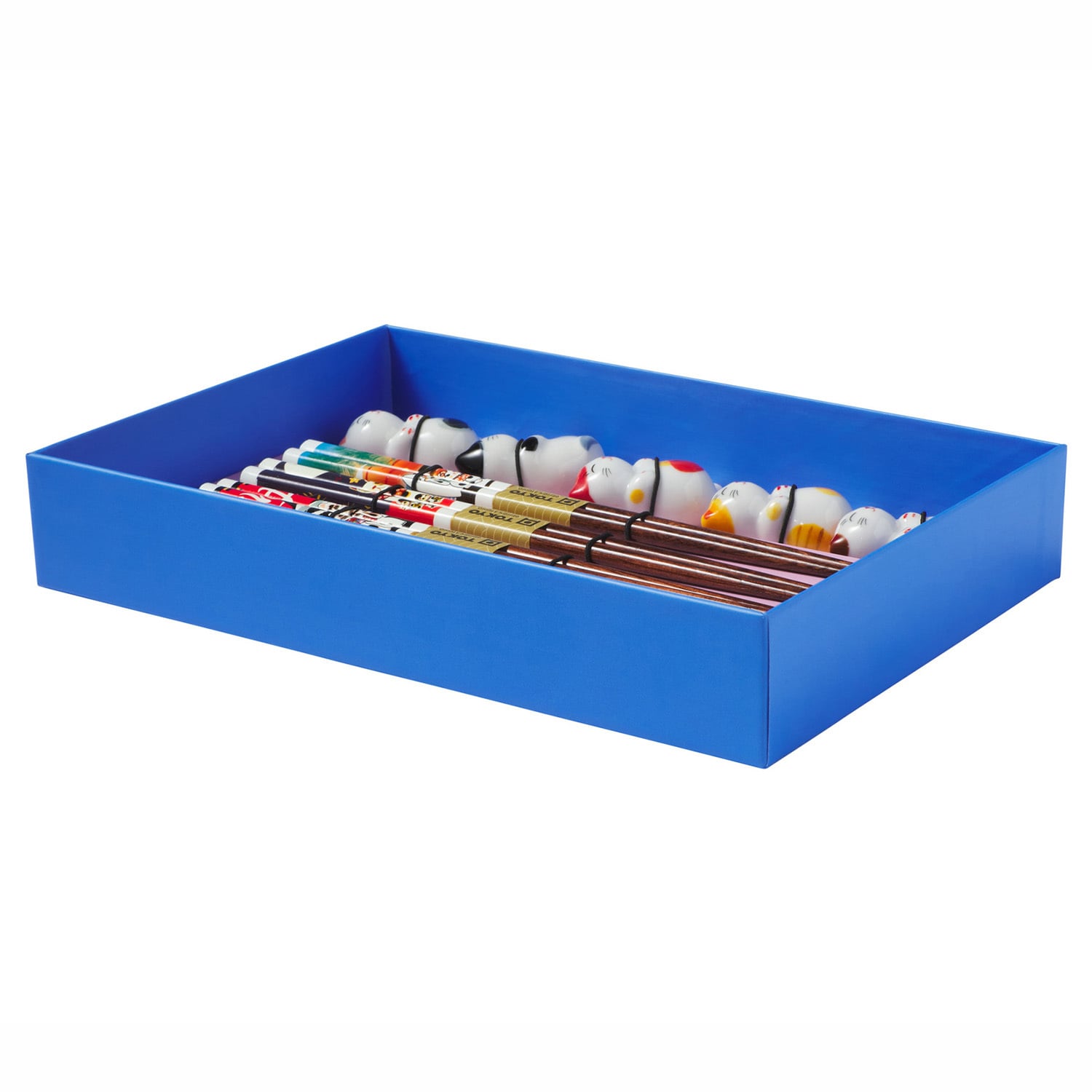 5 Pairs Neko Cat Chopsticks with Rest Gift Set