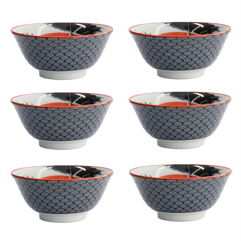 Asakusa Samurai Porcelain Bowls