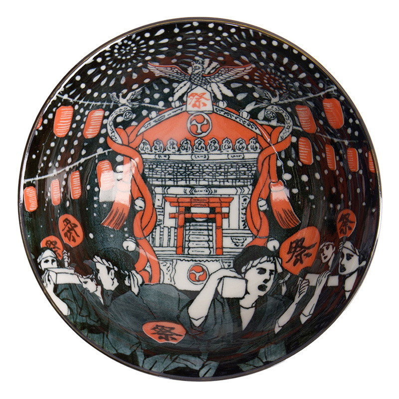 Asakusa Matsuri Porcelain Bowls