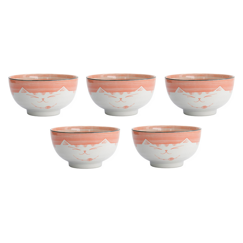 Kawaii Neko Cat 16 x 8.5cm Porcelain Bowls