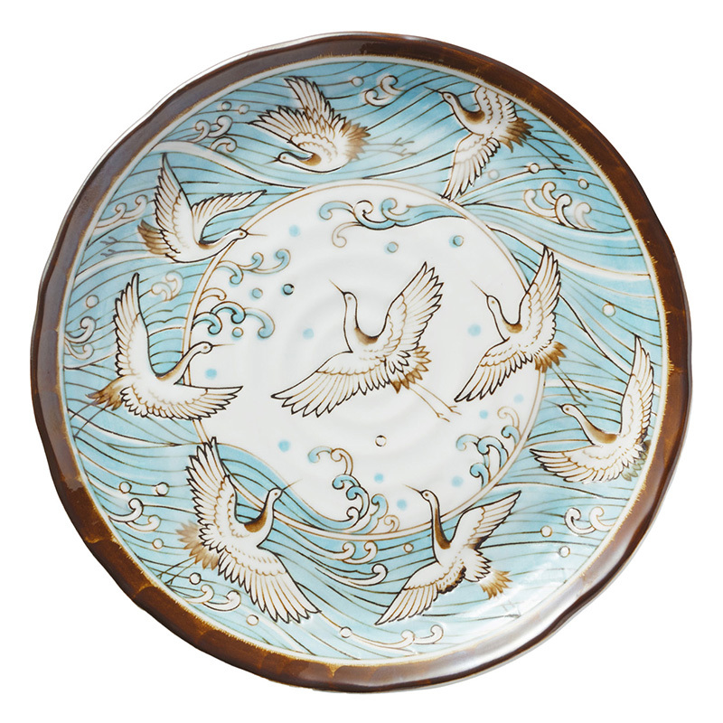Crane Porcelain Dinner Plates