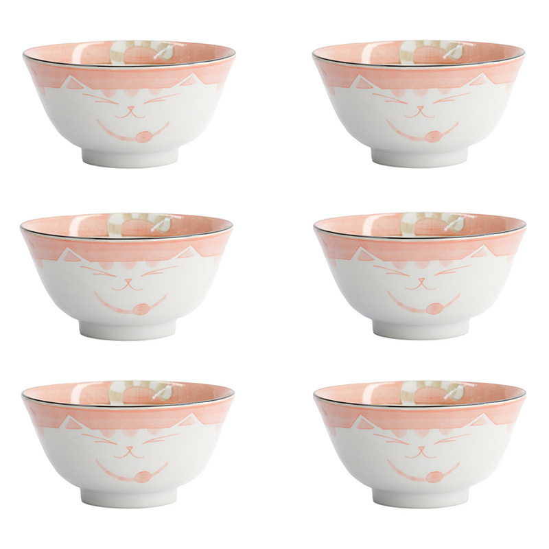 Kawaii Neko Cat 13 x 6.5cm Porcelain Tayo Bowls