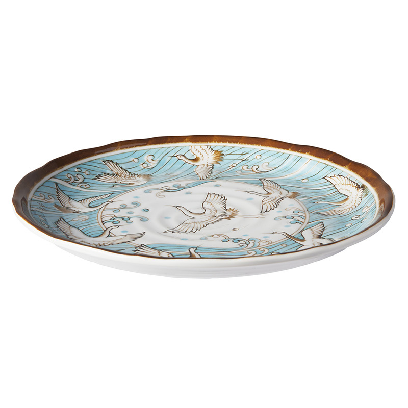 Crane Porcelain Dinner Plates