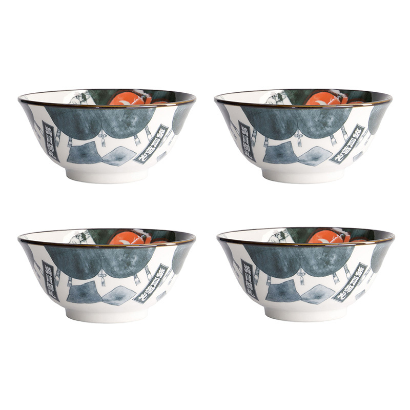 Asakusa Sumo Porcelain Bowls