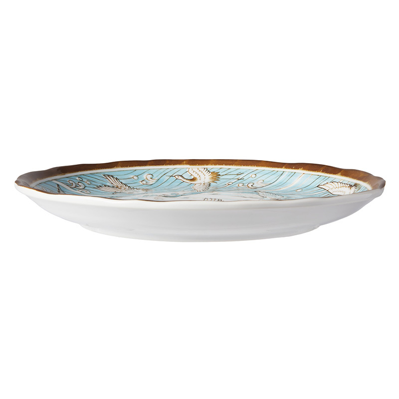 Crane Porcelain Dinner Plates