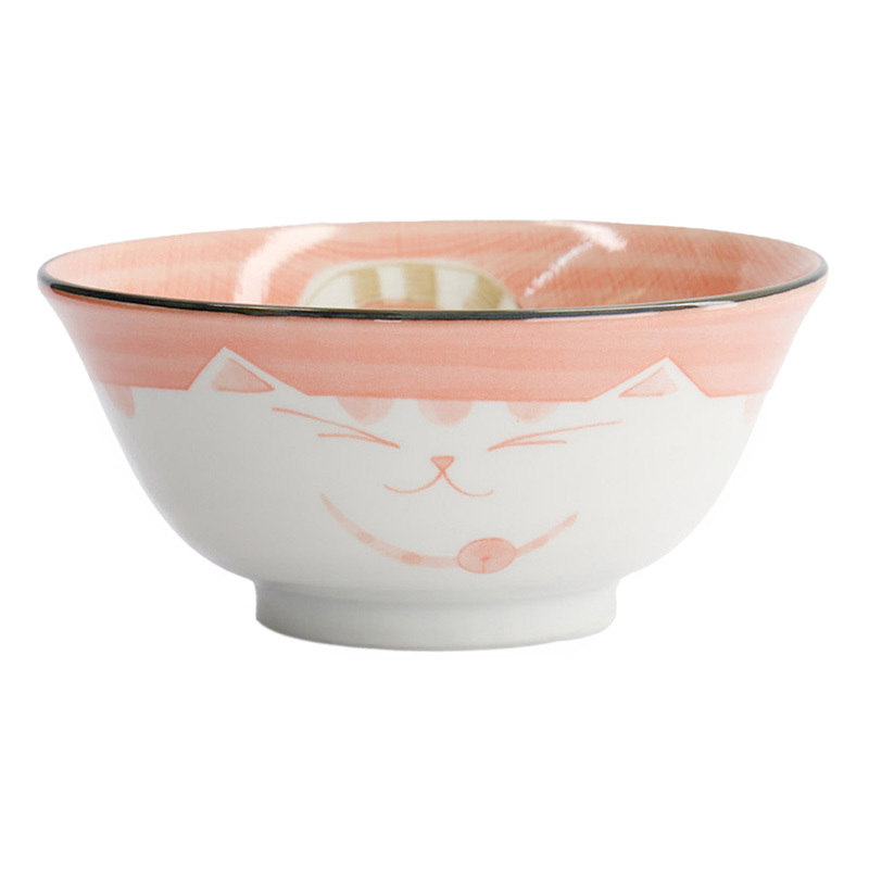 Kawaii Neko Cat 15 x 7cm Porcelain Tayo Bowls