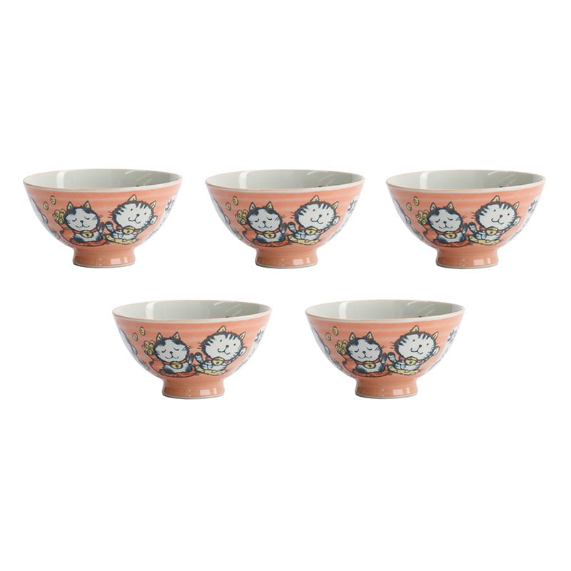 Kawaii Blessed Porcelain Rice Bowls