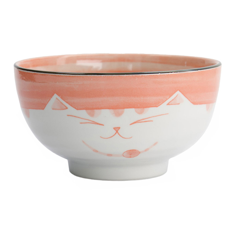 Kawaii Neko Cat 16 x 8.5cm Porcelain Bowls