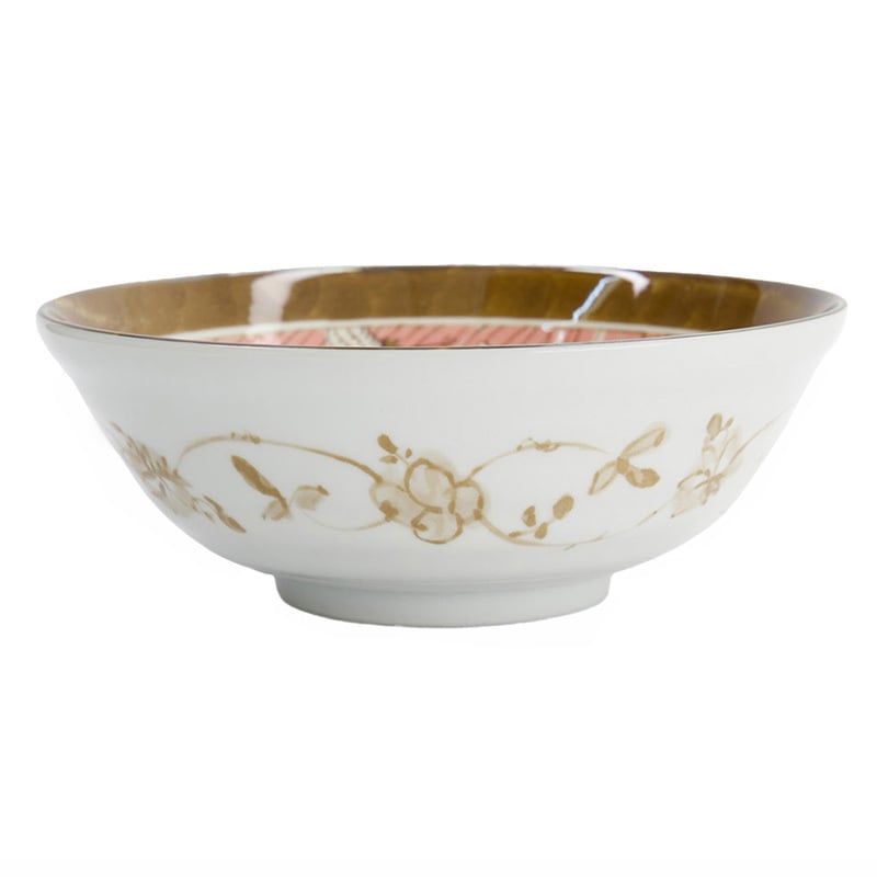 Light Blue Crane Porcelain Ramen Bowls