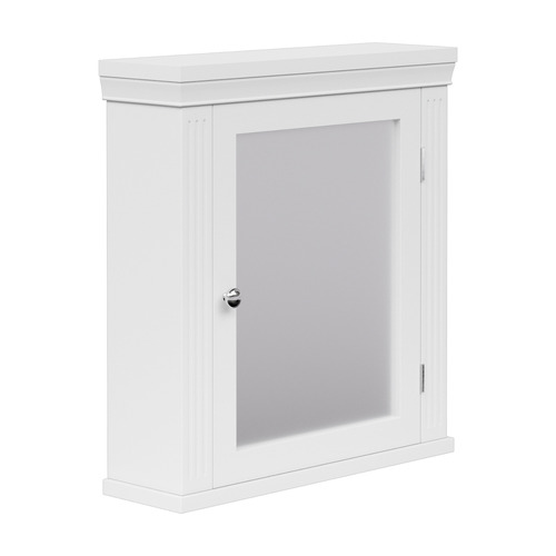 Stratford 470mm White Mirrored Shaving Cabinet