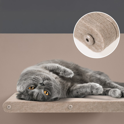 Pryde Long Cat Climber Wall Shelf