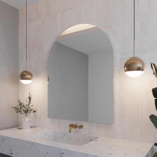 Silva 1100 x 900mm Arched Bathroom Mirror