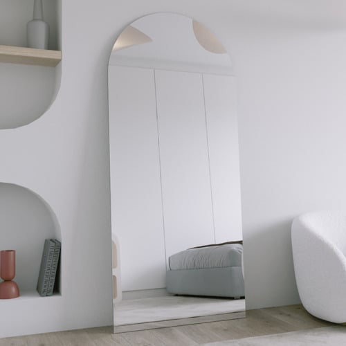 Noir Arched Bathroom Mirror