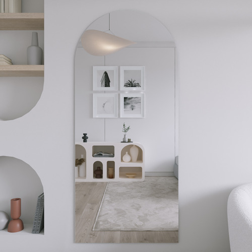 Noir Arched Bathroom Mirror