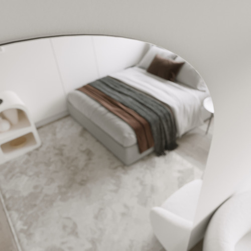 Noir Arched Bathroom Mirror