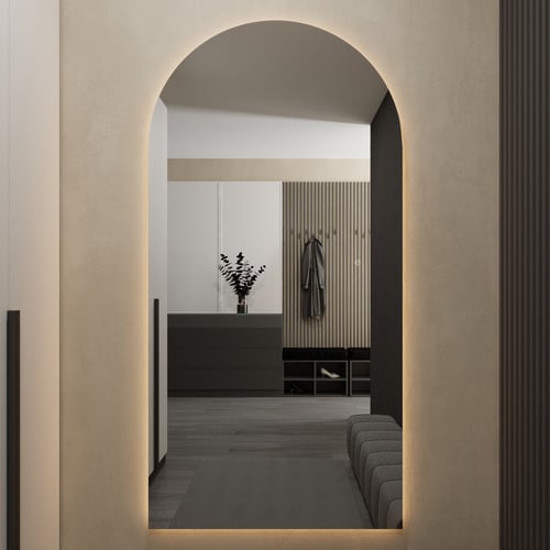 Ruslan Arched LED Bathroom Mirror