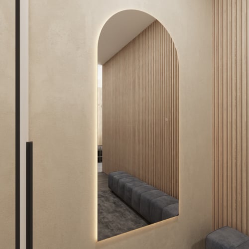 Ruslan Arched LED Bathroom Mirror