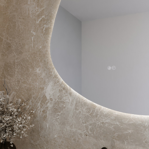 Zlata 900 x 700mm Organic LED Bathroom Mirror