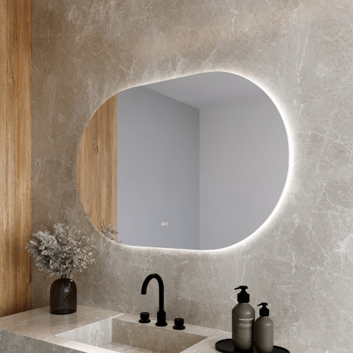 Yaromir 800 x 1200mm Oval LED Bathroom Mirror