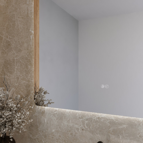 Timofey 1100 x 900mm Rectangle LED Bathroom Mirror
