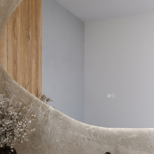 Anfisa 800 x 1500mm Organic LED Bathroom Mirror