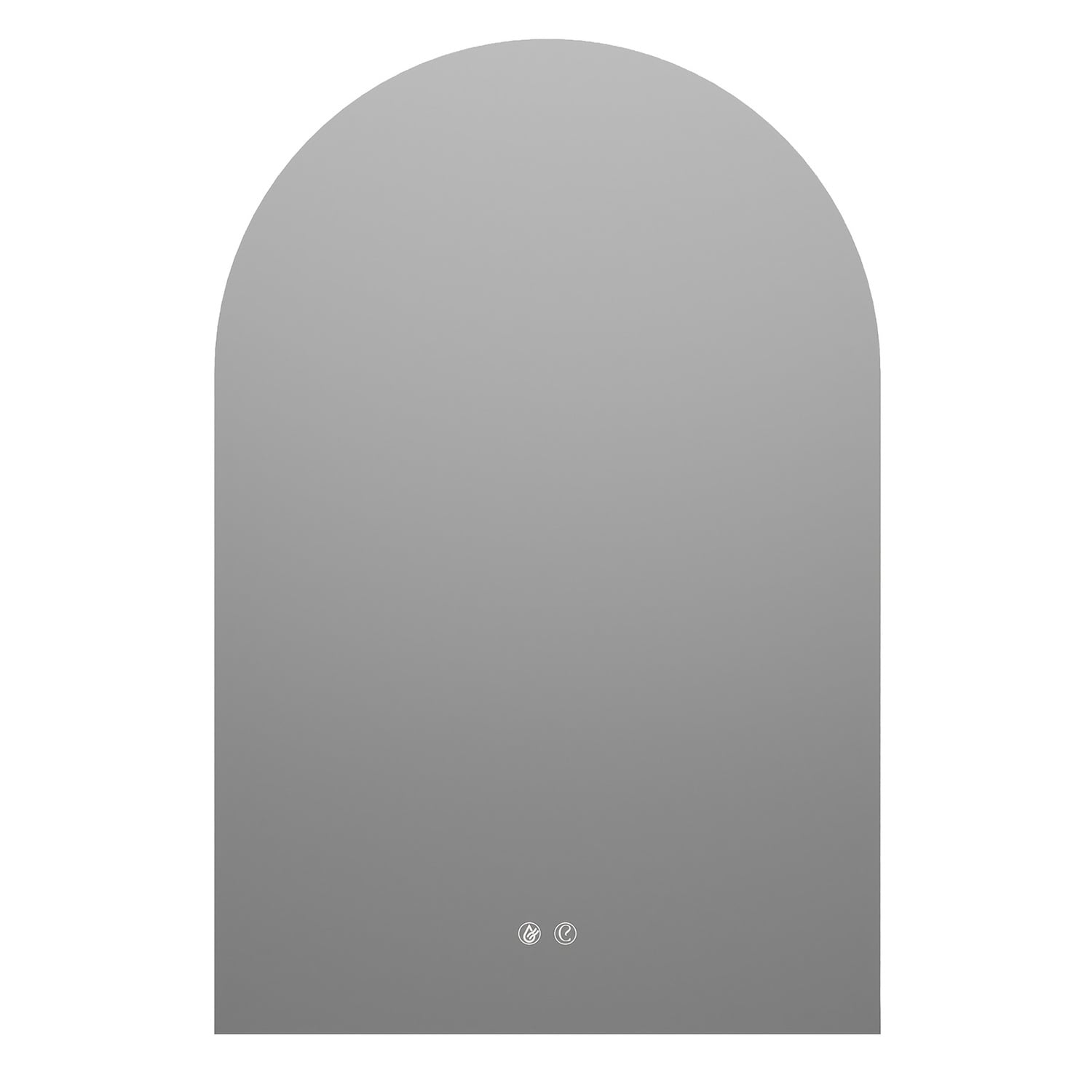 Kyra 900 x 600mm Arched LED Bathroom Mirror