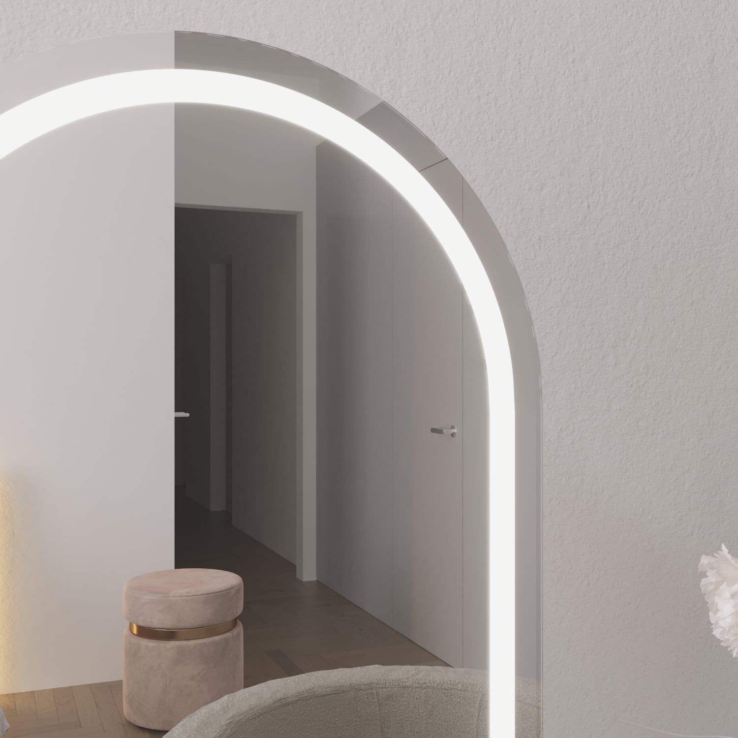 Kaden Arched LED Make-Up Mirror