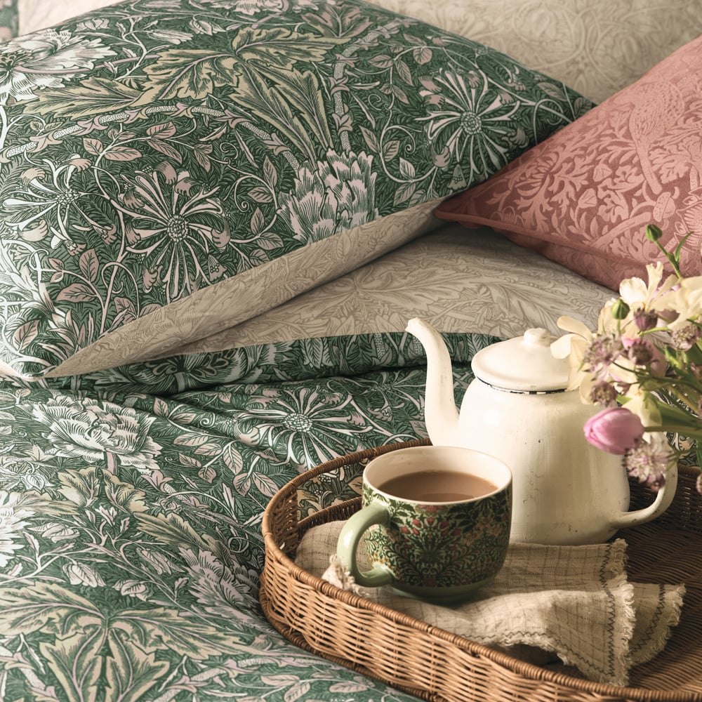 Honeysuckle & Tulip Cotton Percale Quilt Cover Set