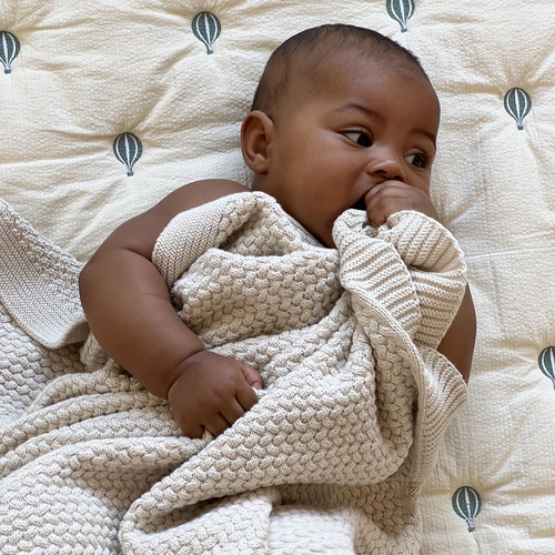 Cam Cam Copenhagen Harper Baby Organic Cotton Knit Throw