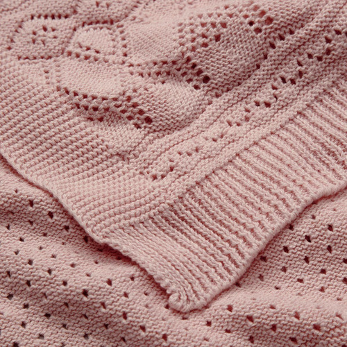 Cam Cam Copenhagen Pointelle Baby Organic Cotton Knit Throw